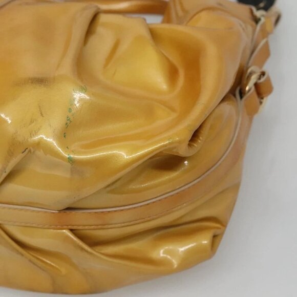 BVLGARI Chandra Hand Bag Enamel 2way Yellow Gold Auth 125921 - Picture 4 of 16